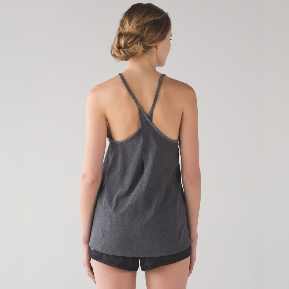 NWT Lululemon Featherlight SingletMesh (Heathered Black)
